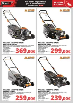 Anteprima del volantino Brico io volantino Macchine da giardino valido a partire dal 30.03.2026 | Pagina: 15 | Prodotti: Rasaerba