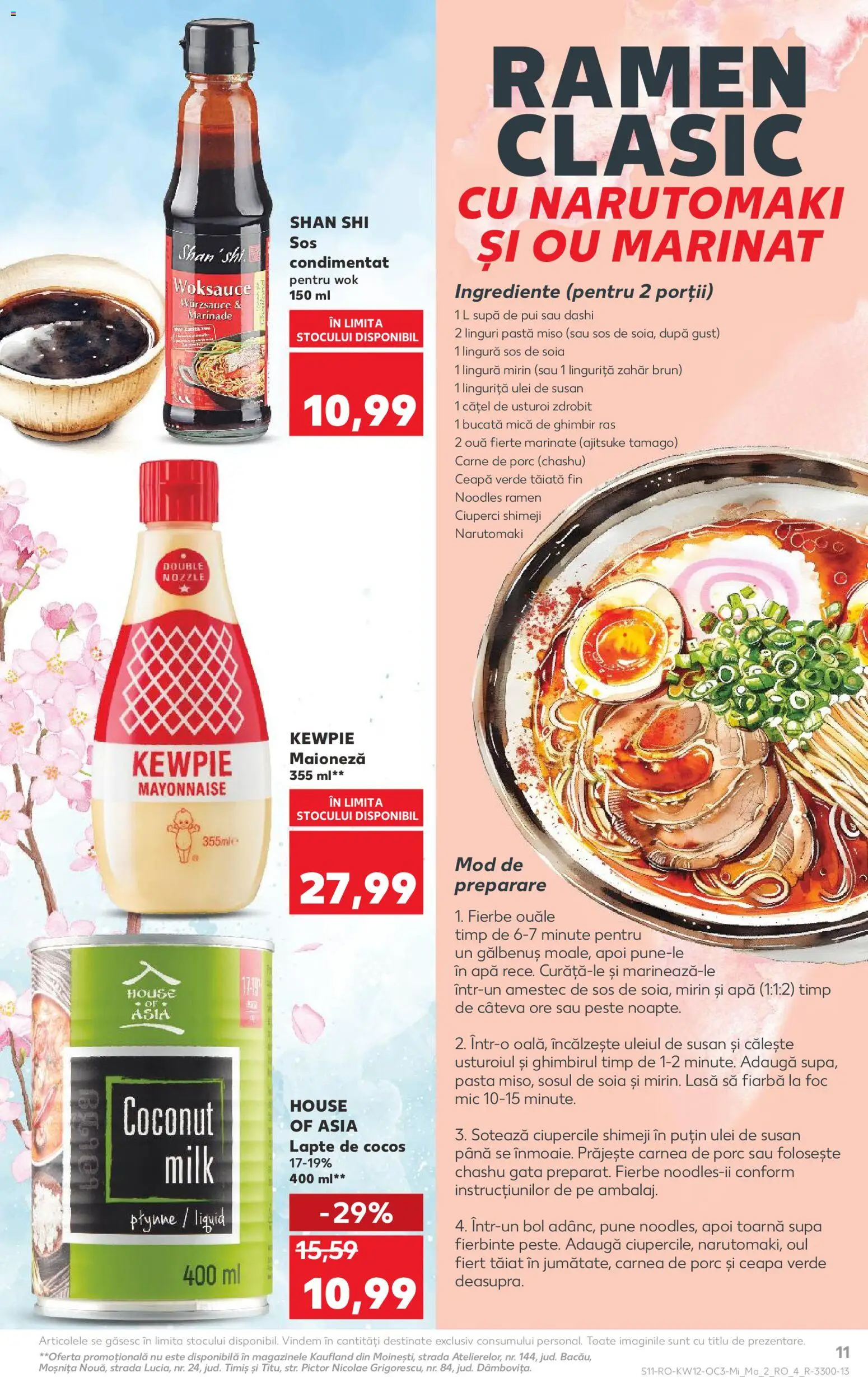 Noul catalog Kaufland – valabil de la 18.03.2026 | Pagină: 11 | Produse: Lapte, Ouă, Pește, Apă