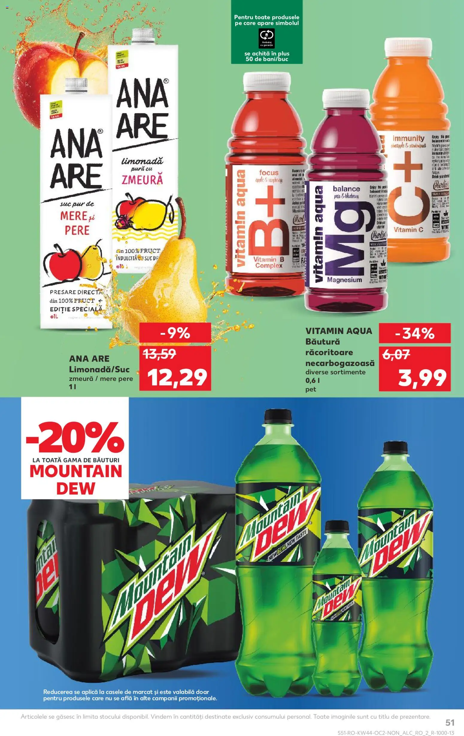 Kaufland RO akciós ujság - amely érvényes a következő dátumtól: 29.10.2025 | Oldal: 51 | Termékek: Vitamin c