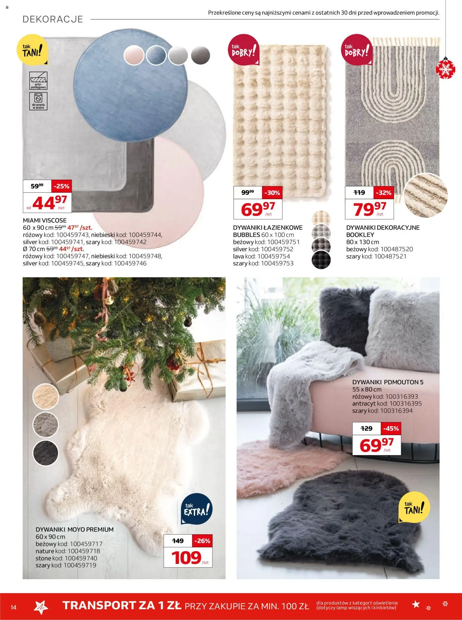 Komfort Gazetka od 03.12.2025 | Strona: 14 | Produkty: Dywaniki