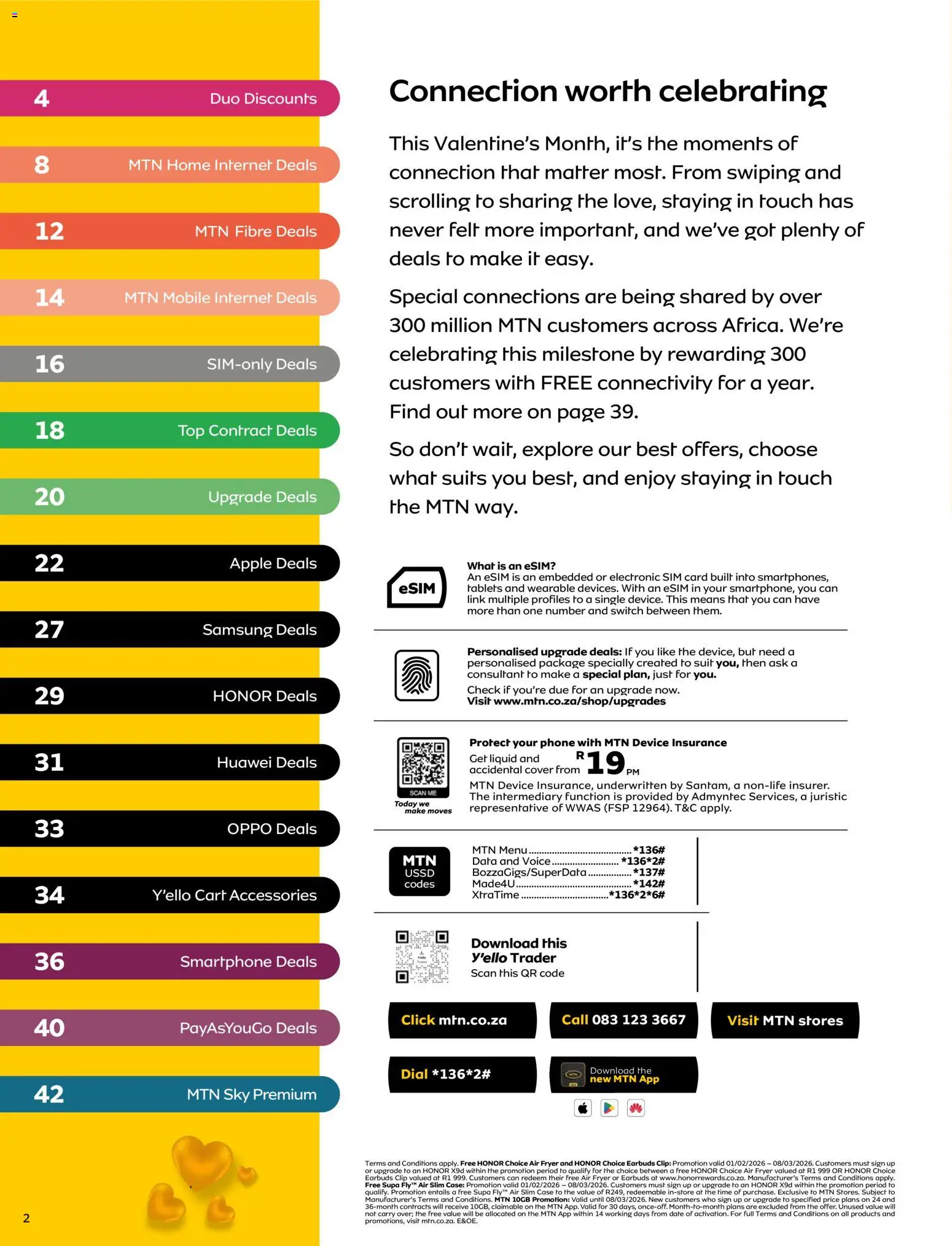 New MTN catalogue – valid from 01.02.2026 | Page: 2 | Products: Cover, Smartphone, Air fryer, Switch