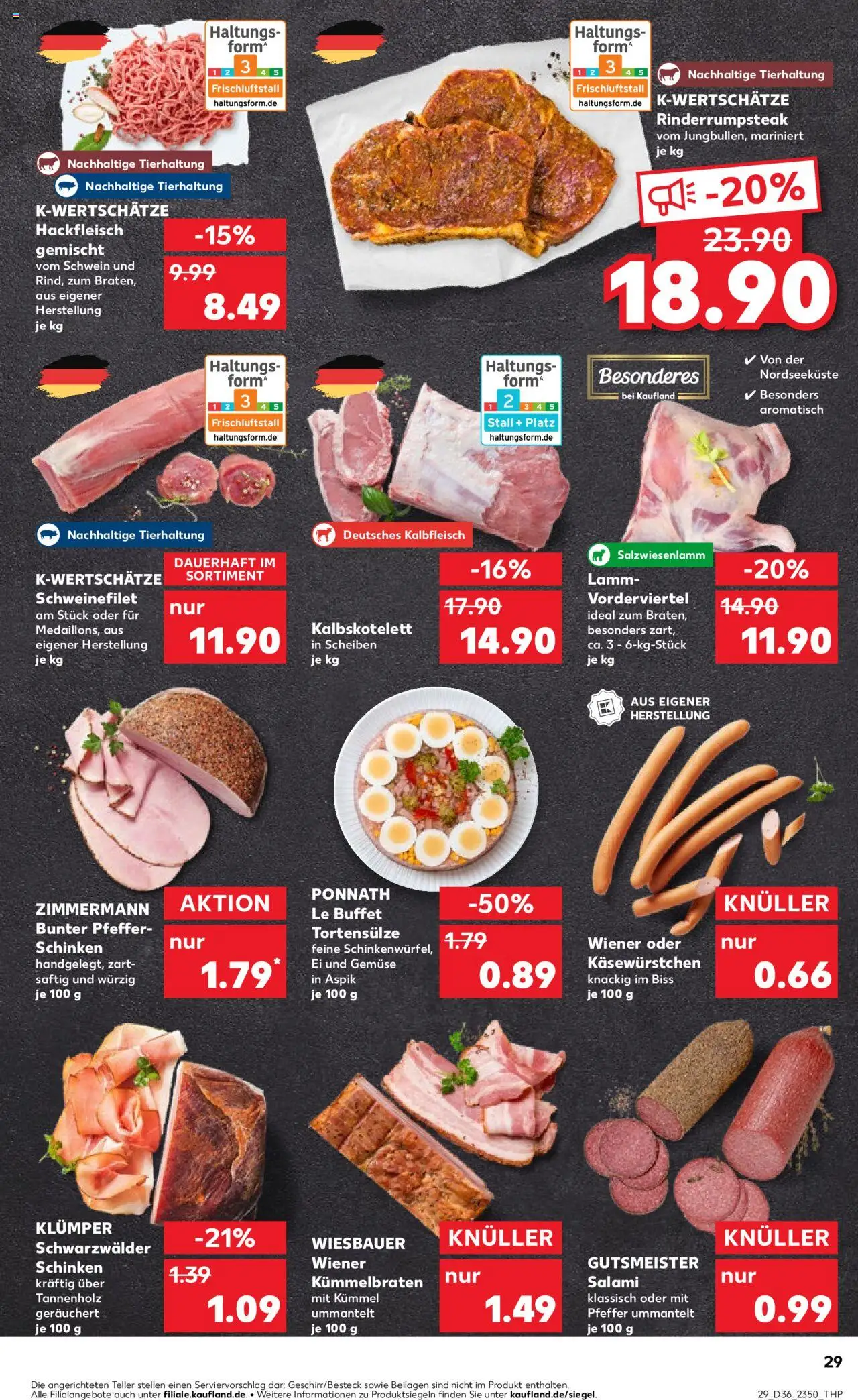 Kaufland prospekt Völklingen	 – gültig ab 07.09.2025 | Seite: 29 | Produkte: Gemüse, Schinken, Steak, Hackfleisch
