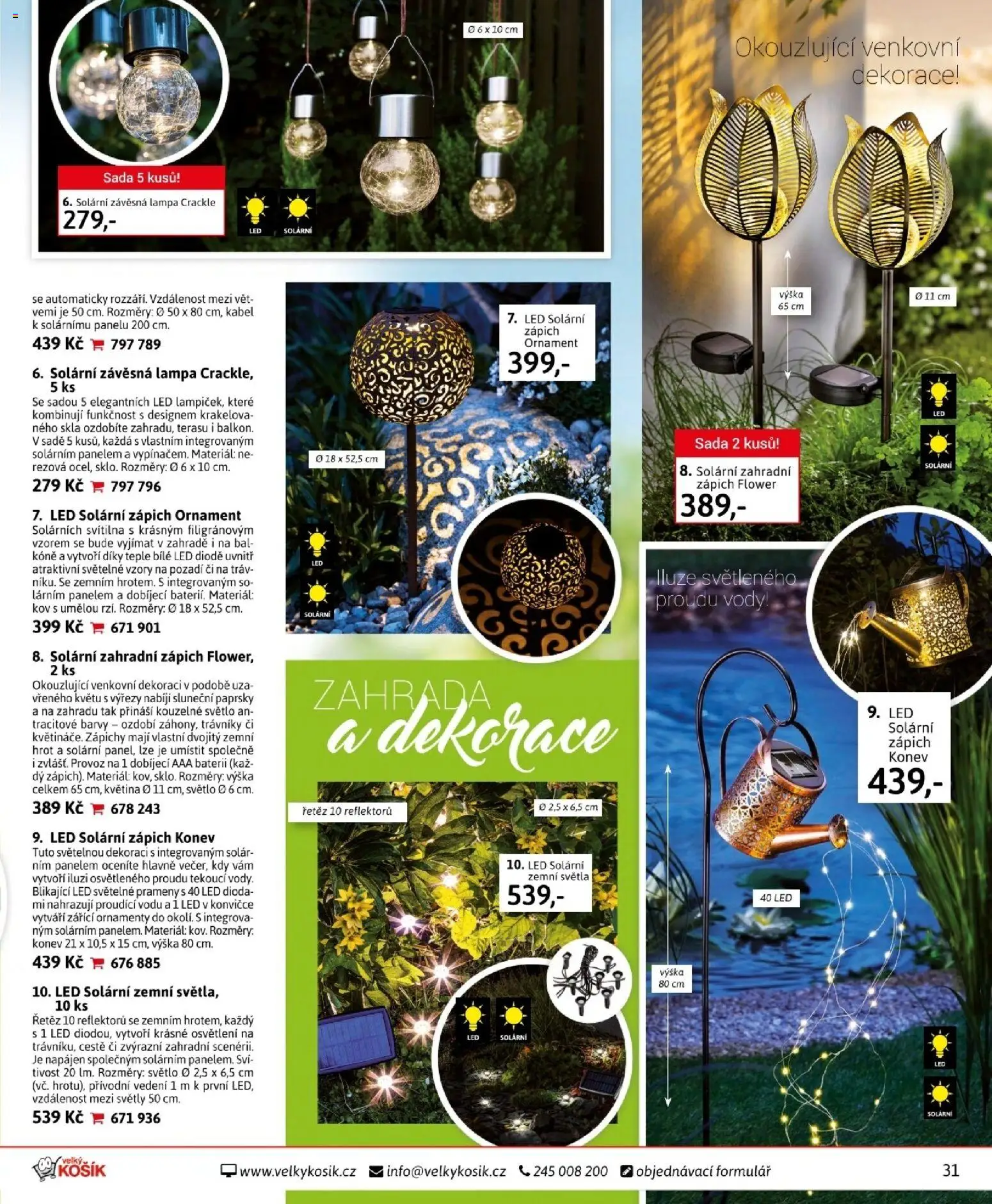 Velký Košík katalog duben 2026 od 01.04.2026 | Strana: 31 | Produkty: Zápich, Kabel, Lampa, Barvy