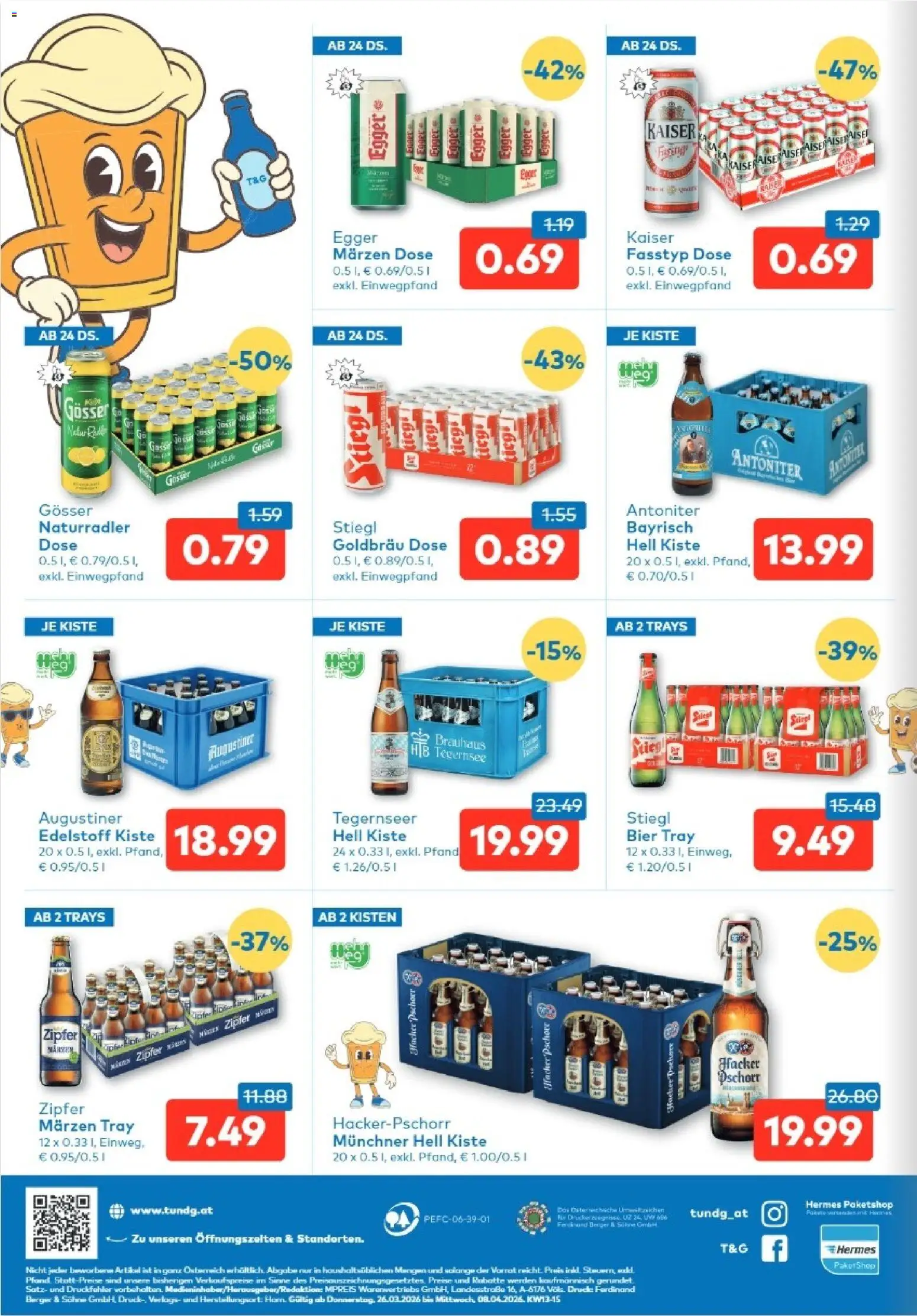 T&G - Osttirol gültig ab 26.03.2026 | Seite: 8 | Produkte: Bier