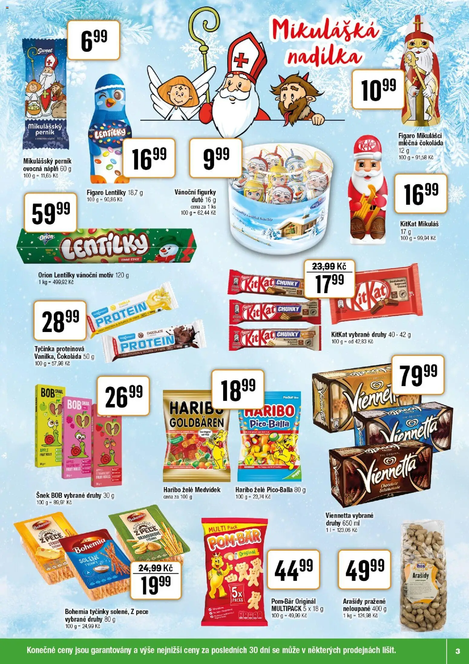 Tempo leták od 19.11.2025 | Strana: 3 | Produkty: Veggie, Čokoláda, Protein, Lentilky