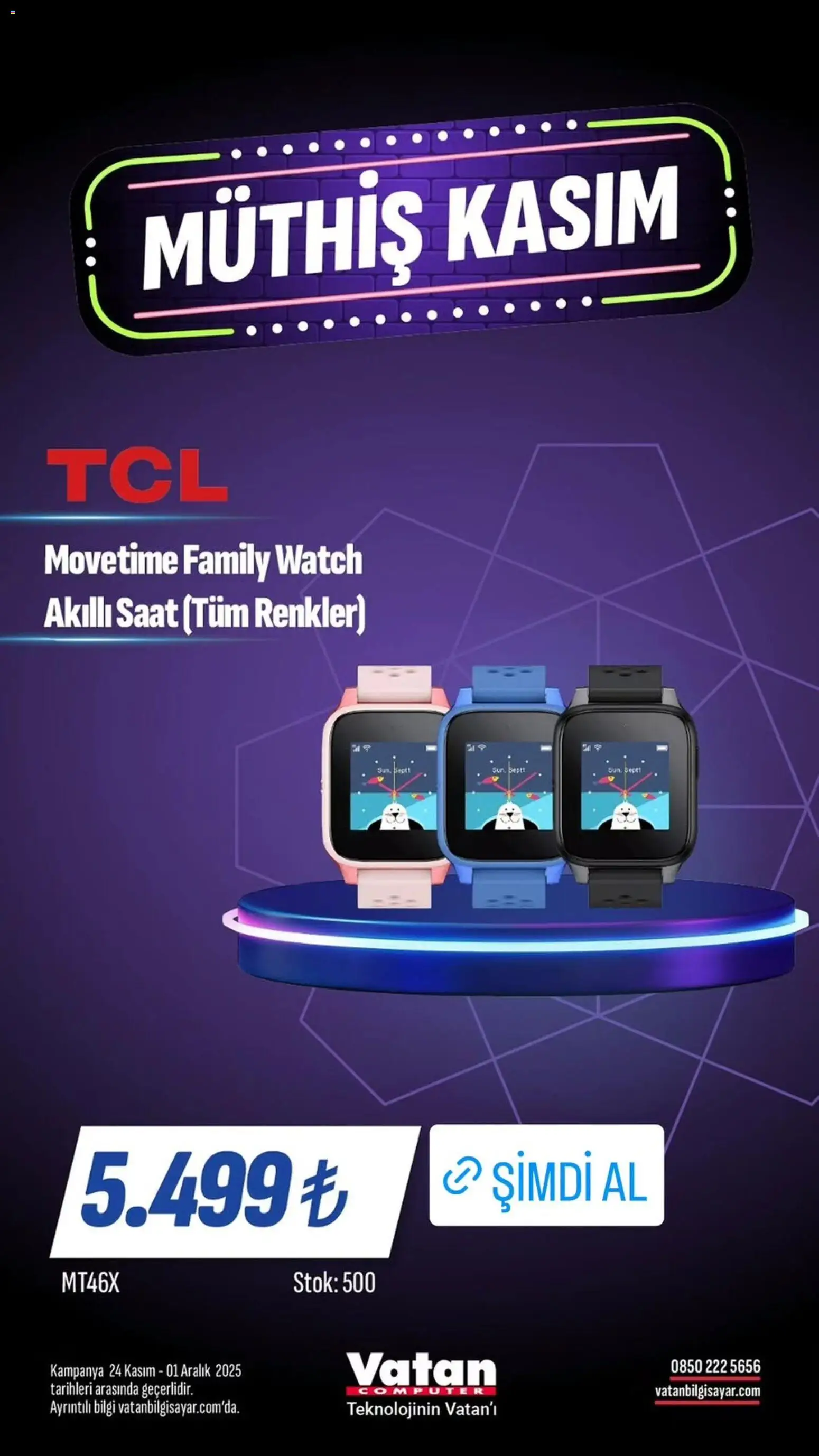 Vatan Bilgisayar Black Friday - 24.11.2025 tarihinden itibaren geçerlidir | Sayfa: 9 | Ürünler: Akıllı saat, Saat