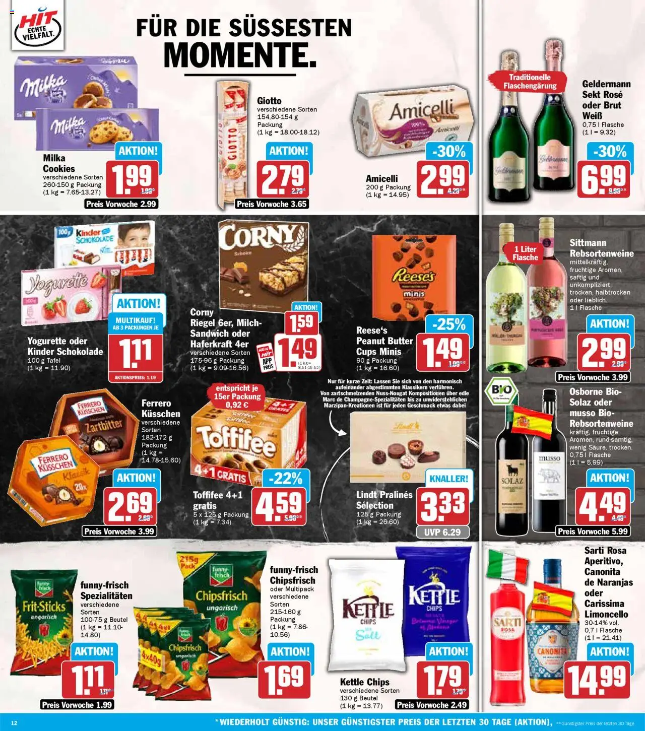 HIT - Berlin – gültig ab 13.10.2025 | Seite: 12 | Produkte: Osborne, Butter, Funny frisch, Milka