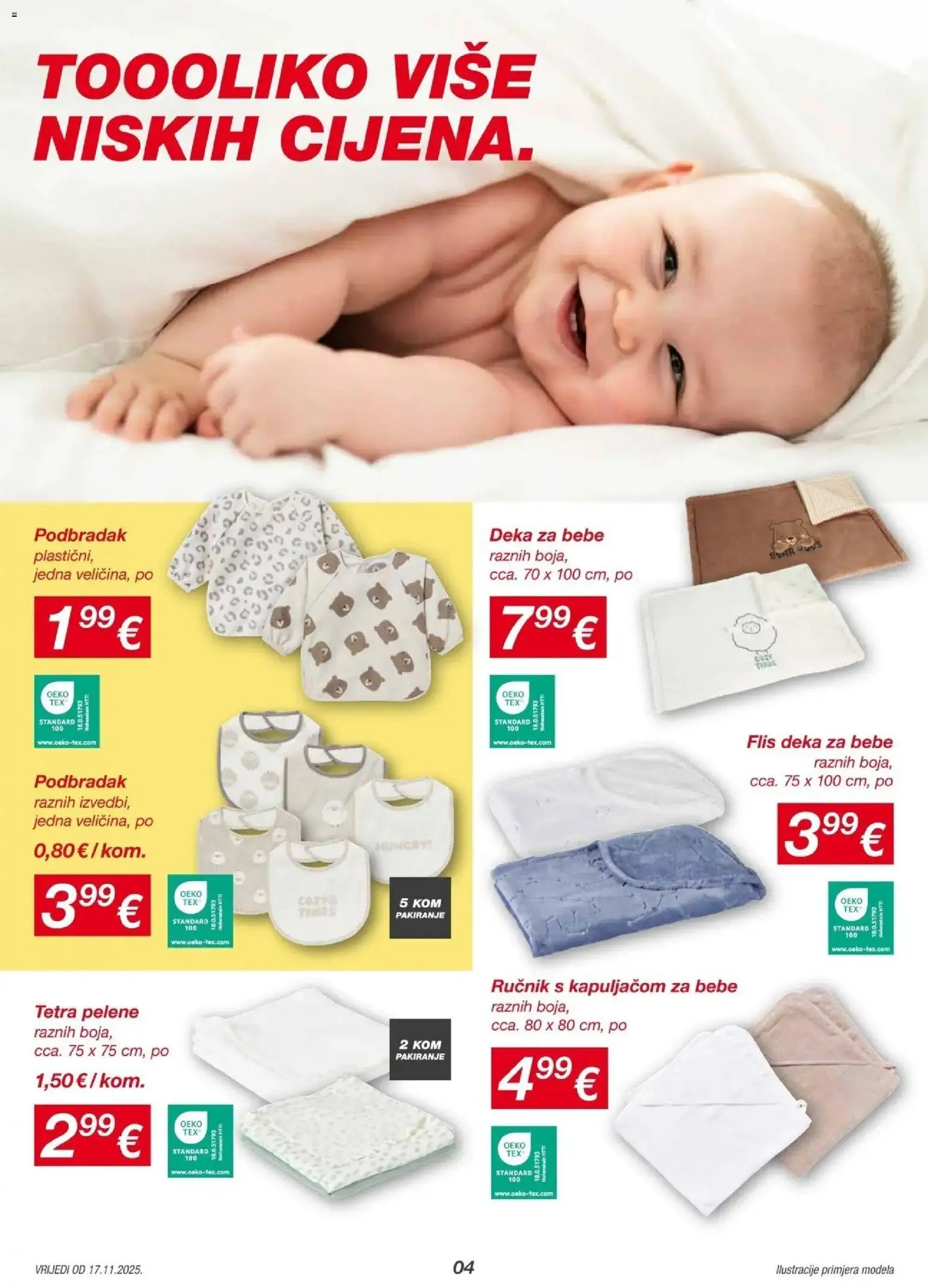 Kik katalog | vrijedi od 16.11.2025 | Stranica: 4 | Proizvodi: Pelene, Ručnik, Deka