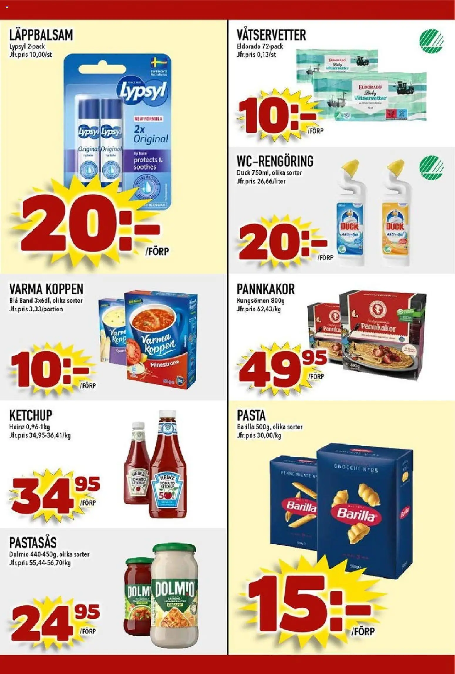 Nya Pulsen reklamblad aktuell från 27.10.2025 | Sida: 19 | Produkter: Lypsyl, Läppbalsam, Pasta, Ketchup