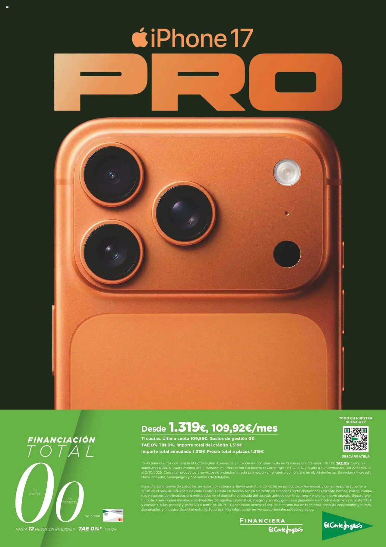 El Corte Inglés ofertas │ válido desde el 22.09.2025 | Página: 16 | Productos: Iphone