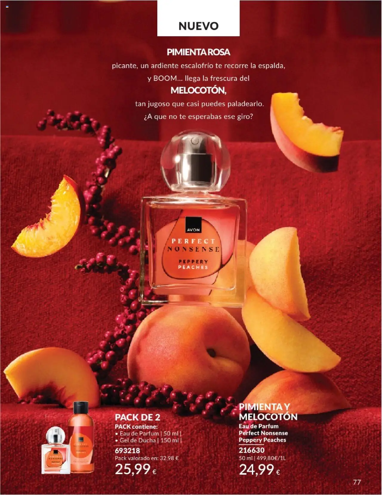 Catálogo AVON campaña 6 │ válido desde el 01.06.2025 | Página: 77 | Productos: Perfume, Gel de ducha, Té, Ducha