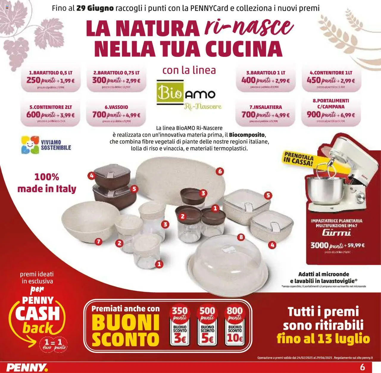 Volantino PENNY del 05.06.2025 | Pagina: 6 | Prodotti: Microonde, Impastatrice, Lavastoviglie, Contenitore