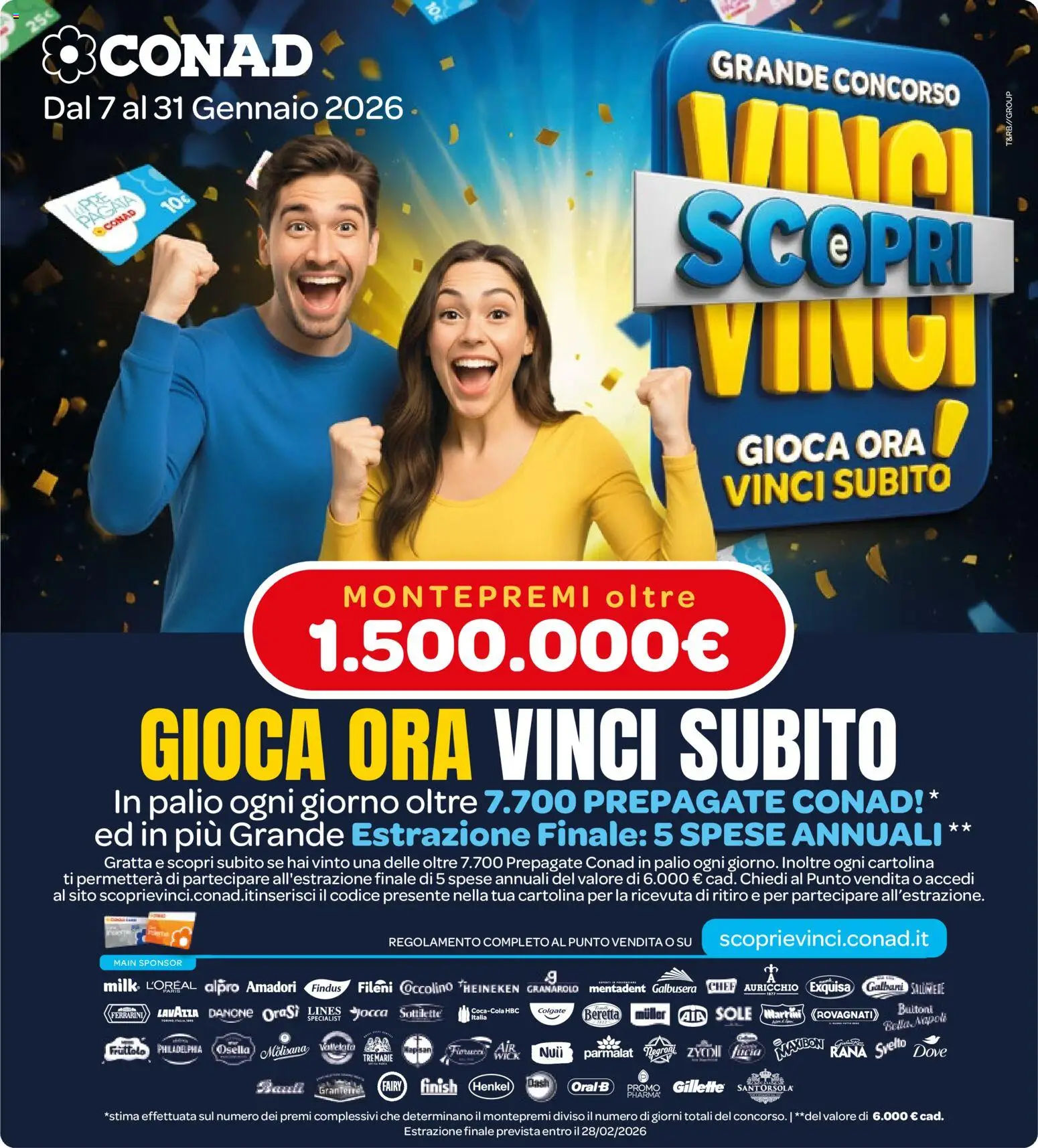 Volantino Spazio Conad del 07.01.2026 | Pagina: 28 | Prodotti: Lavazza, Heineken