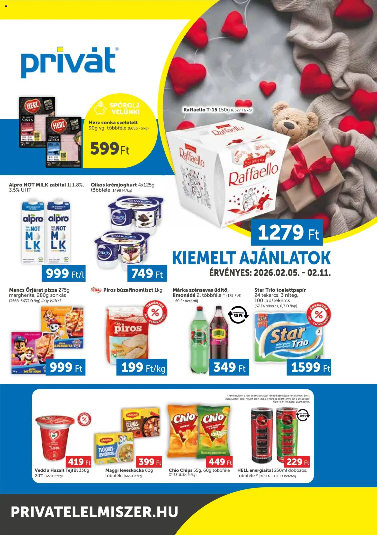 PRIVÁT akciós ujság - amely érvényes a következő dátumtól: 05.02.2026 | Oldal: 1