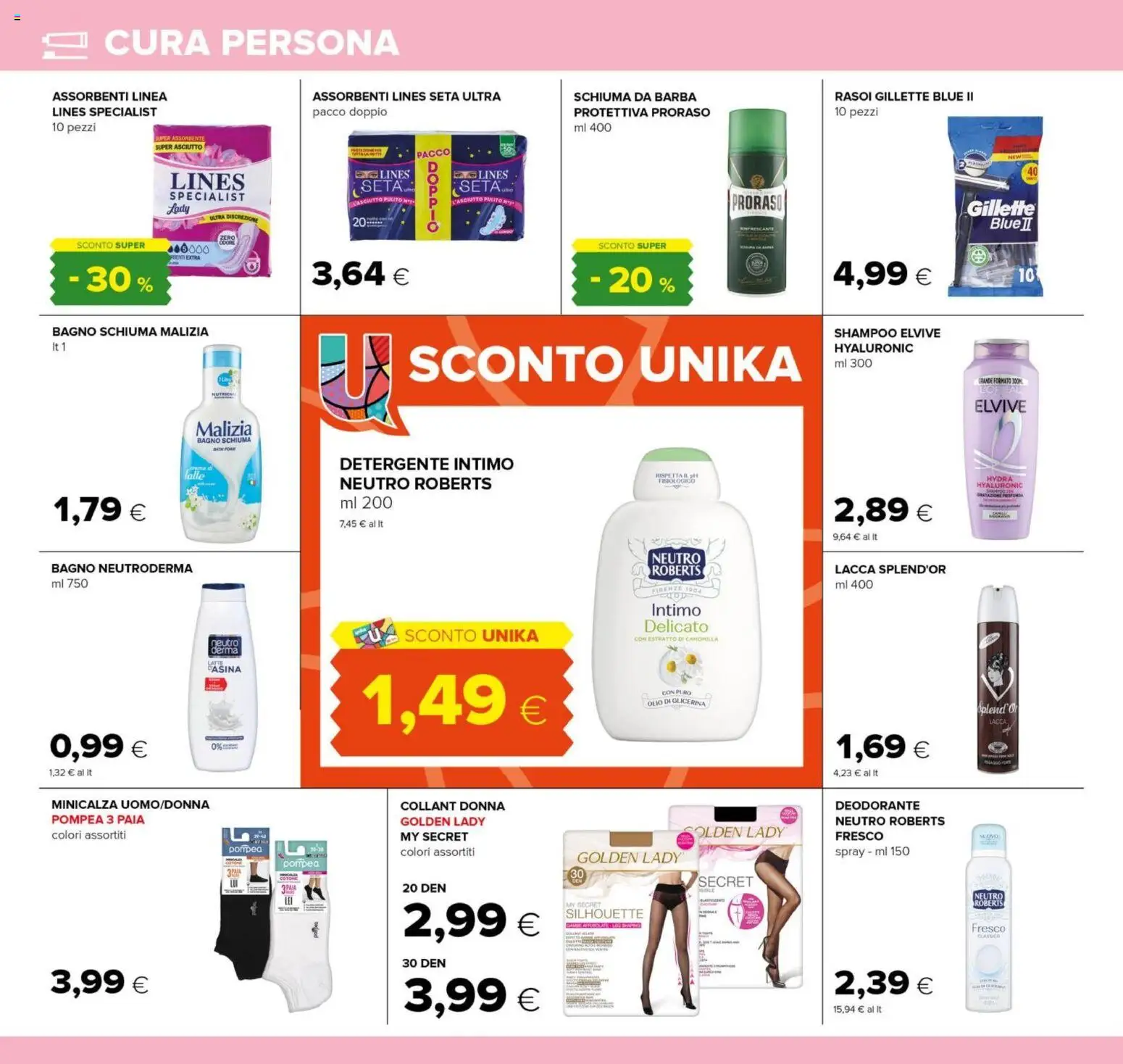 Volantino Tigre del 12.03.2026 | Pagina: 20 | Prodotti: Lacca, Intimo, Latte, Bagno