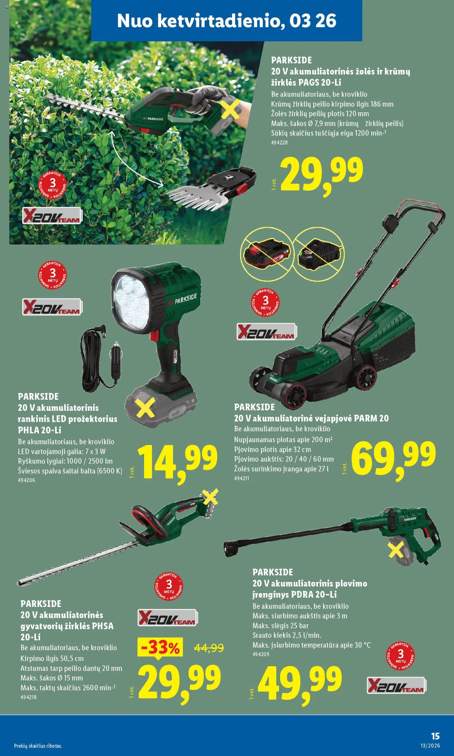 LIDL akcijos nuo 23.03.2026 | Puslapis: 15