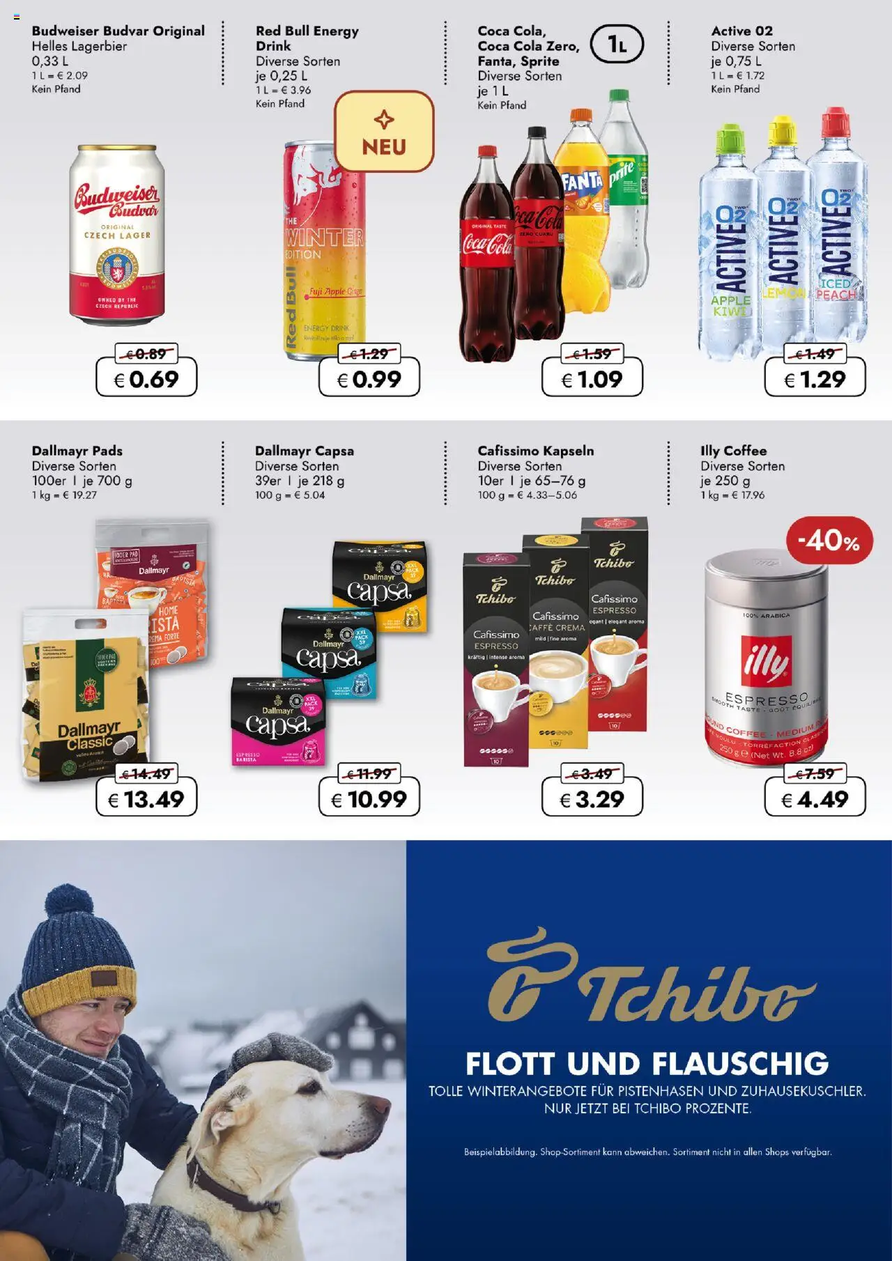 Travel Free  Aktionsangebote – gültig ab 17.10.2025 | Seite: 8 | Produkte: Red bull, Fanta, Kiwi, Dallmayr capsa