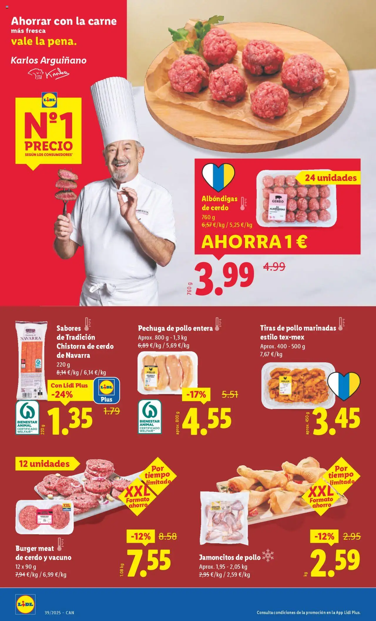 Lidl - Canarias │ válido desde el 22.09.2025 | Página: 6 | Productos: Cerdo