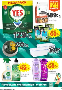 Stora Coop erbjudanden - Förhandsvisning av reklamblad från butik Stora Coop aktuell från 23.03.2026 | Sida: 11 | Produkter: Diskmedel, Rengöringsspray, Hundmat