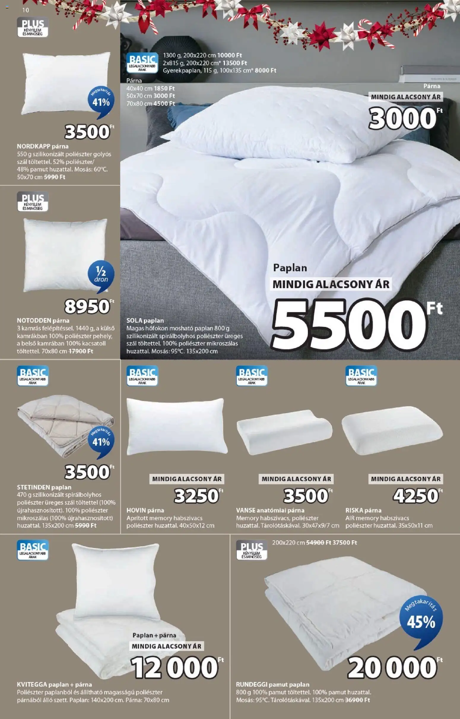 JYSK akciós ujság - amely érvényes a következő dátumtól: 01.12.2025 | Oldal: 10