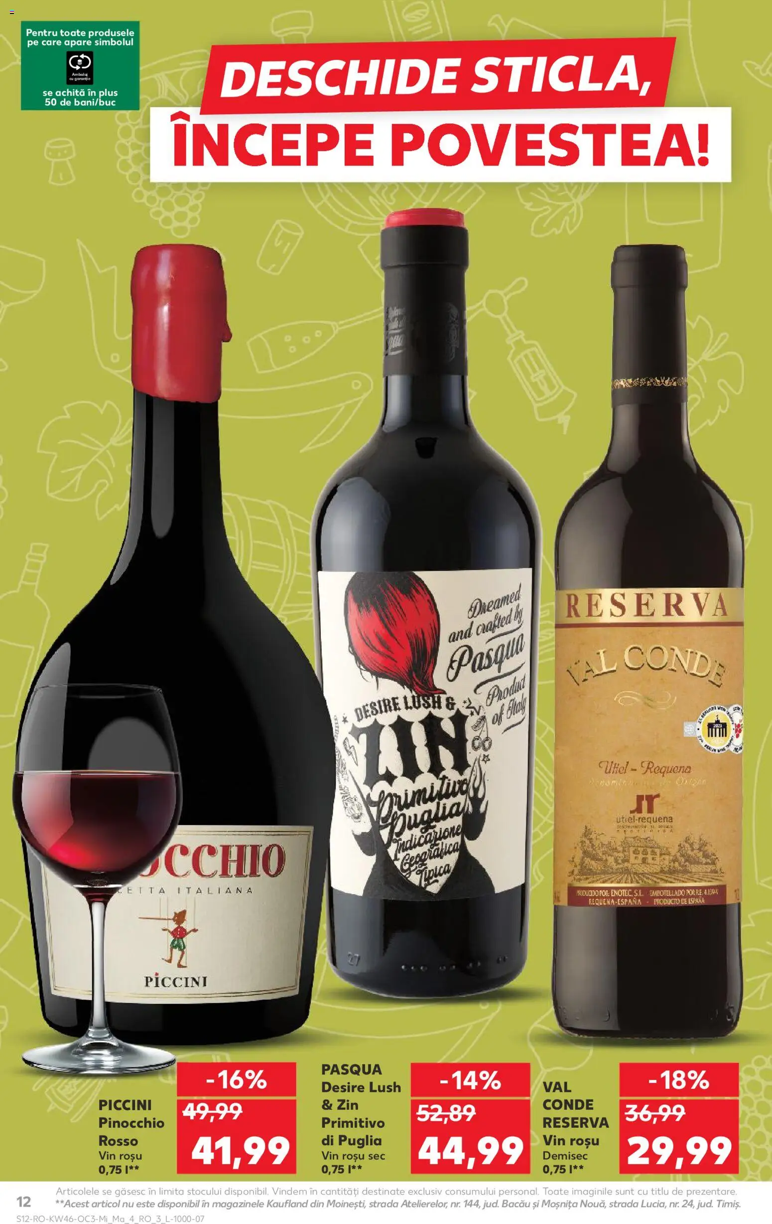 Noul catalog Kaufland – valabil de la 12.11.2025 | Pagină: 12 | Produse: Vin