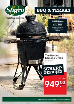 Sligro folder - Terras Special: BBQ - Voorbeeld van een folder van Sligro, geldig van 09.04.2026