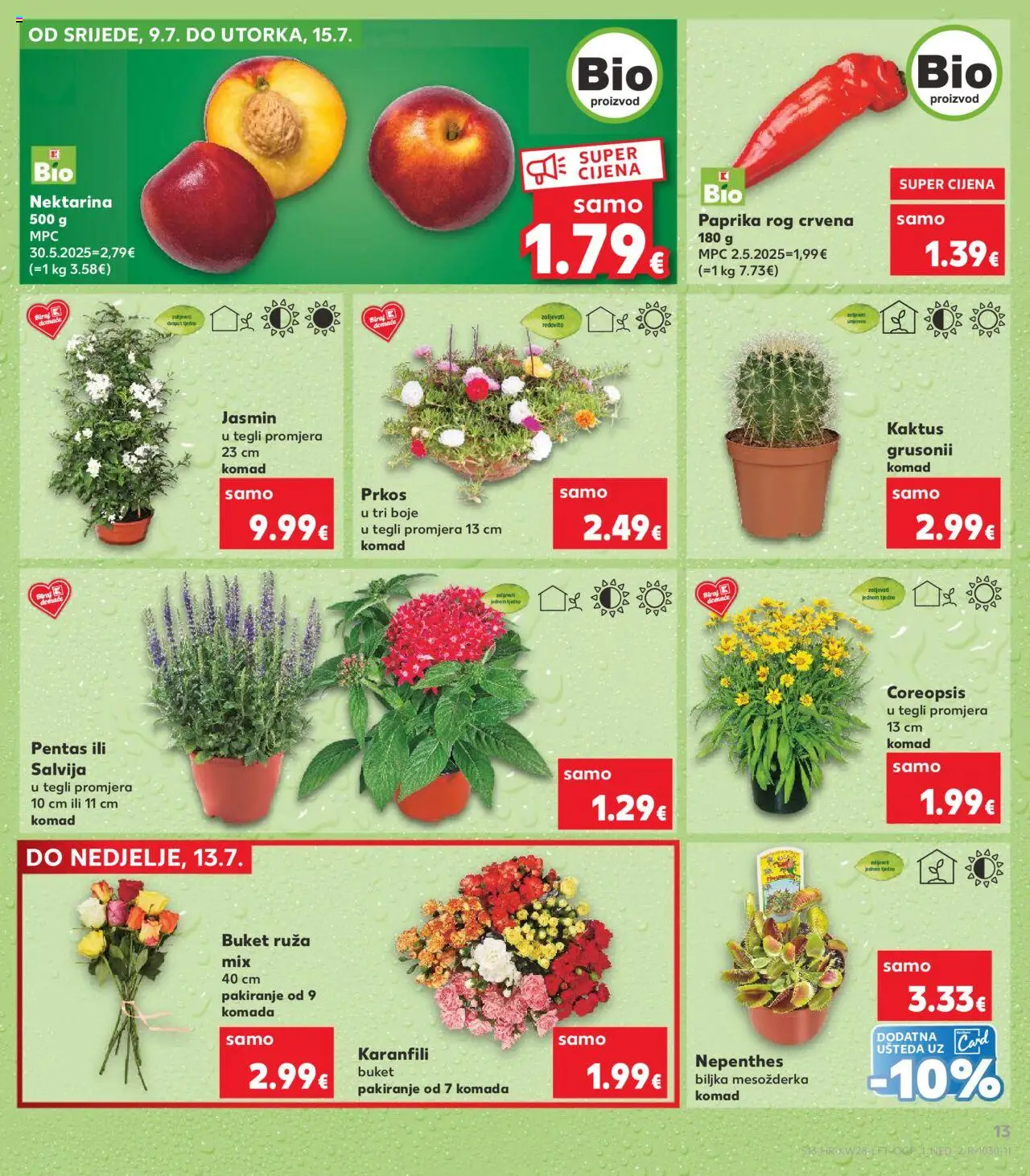 Kaufland katalog | vrijedi od 09.07.2025 | Stranica: 13 | Proizvodi: Paprika, Nektarina