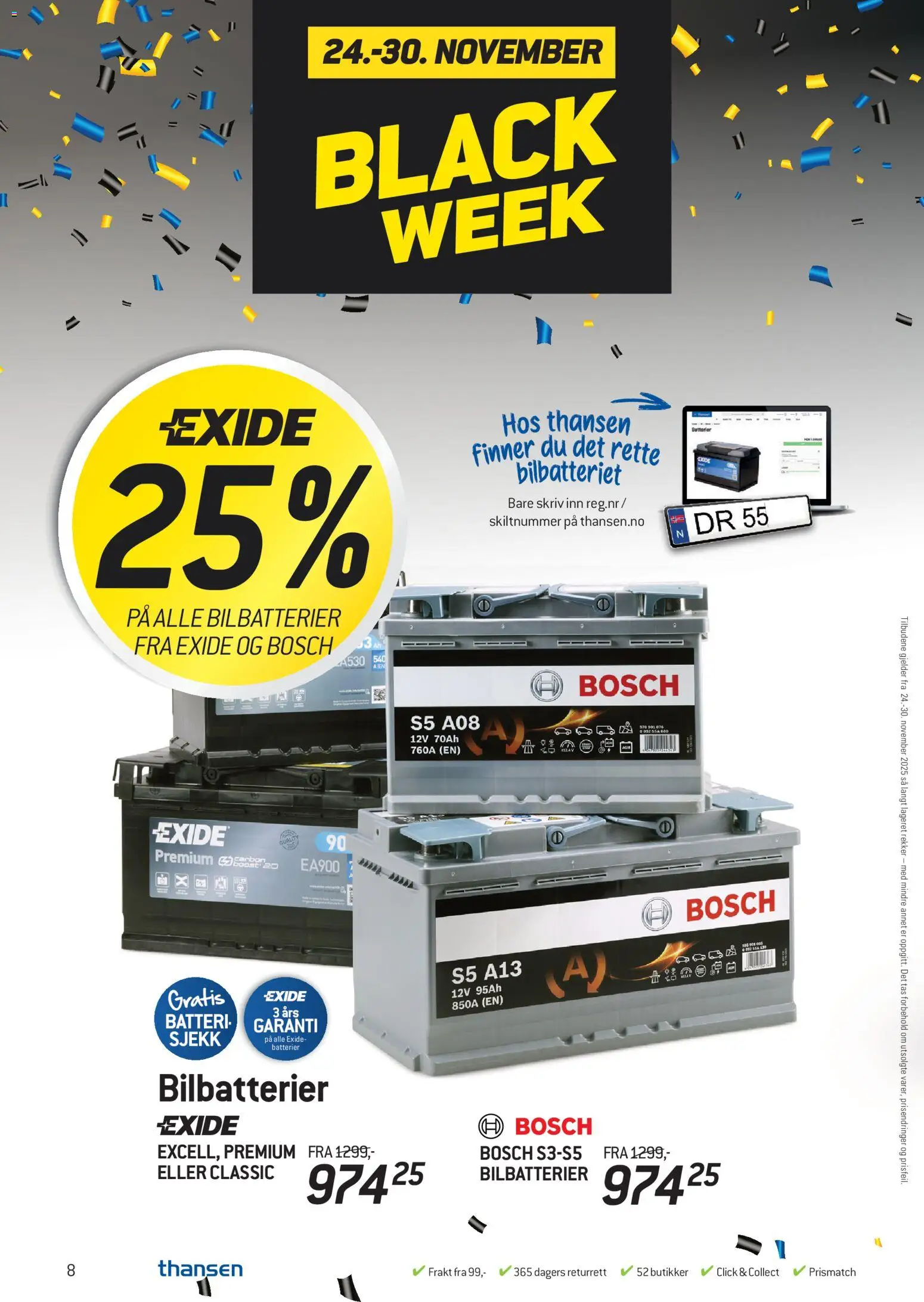 {H1} | Side: 8 | Produkter: Сантехнічне кріплення, Batteri