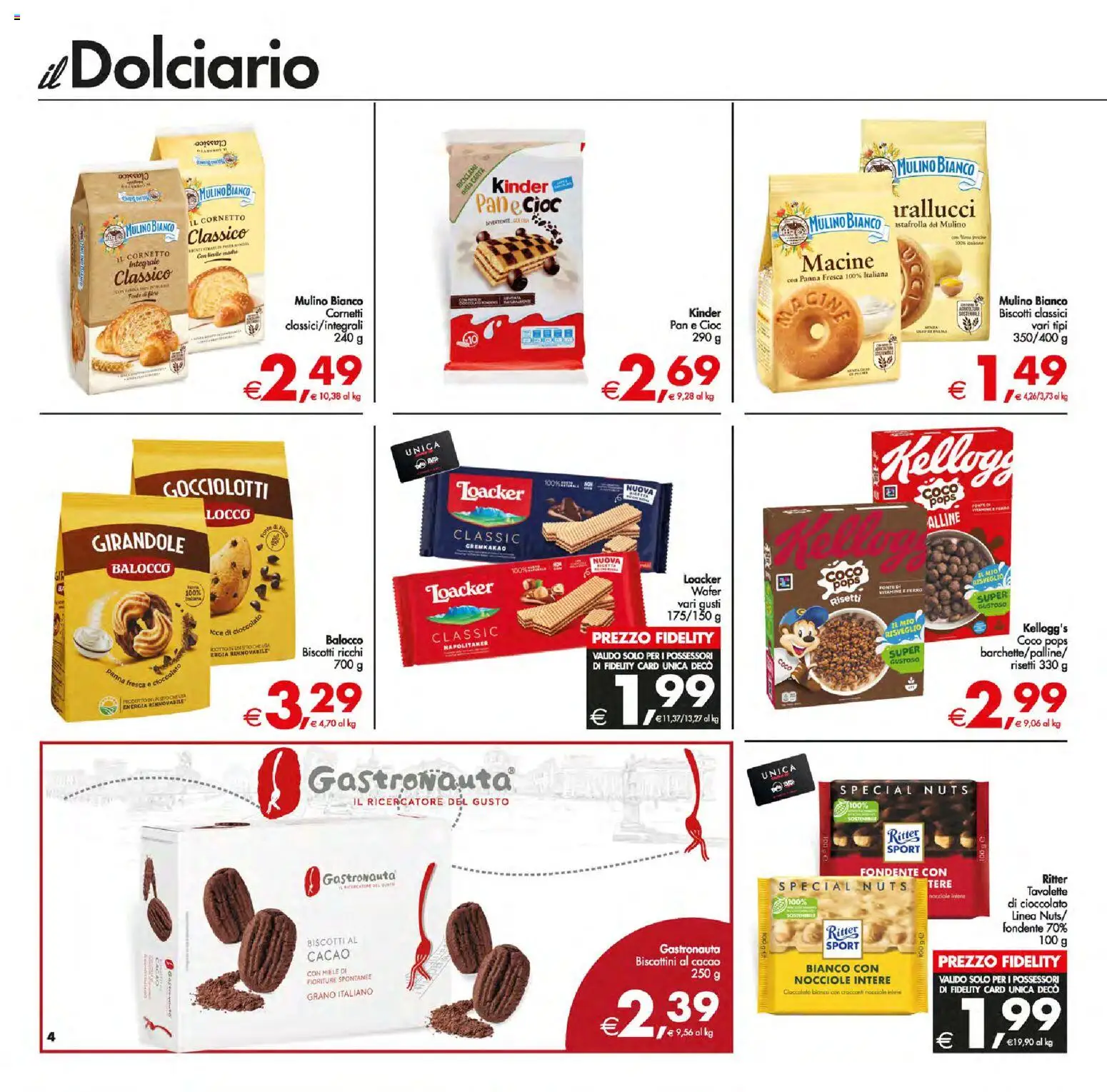 Volantino Decò del 05.01.2026 | Pagina: 4 | Prodotti: Panna, Nocciole, Cacao, Miele