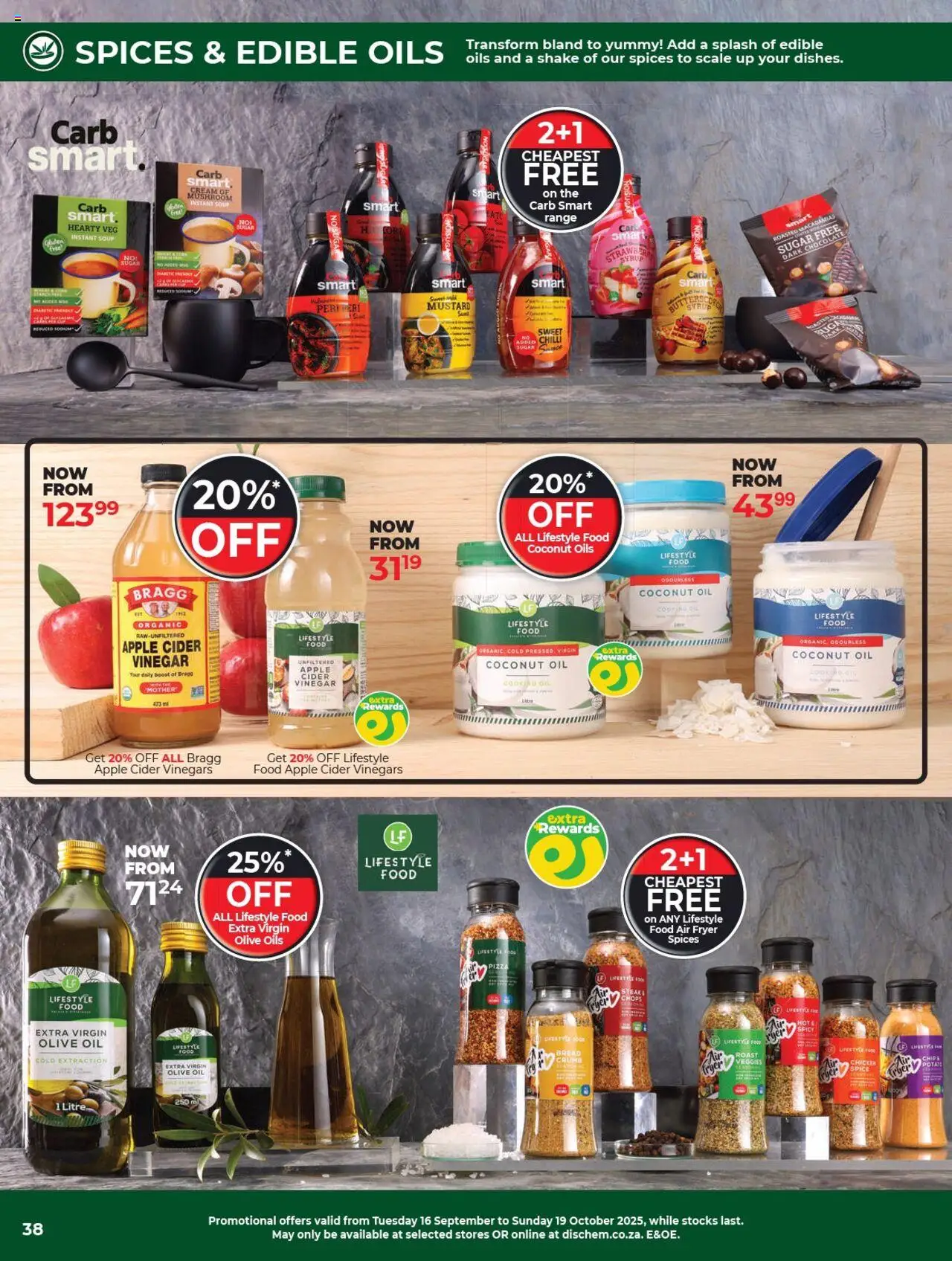 New Dis-Chem catalogue – valid from 16.09.2025 | Page: 38 | Products: Fryer, Cider, Chocolate, Chilli