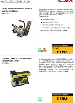 Anteprima del volantino Eurobrico Utensili Ryobi catalogo valido a partire dal 23.07.2025 | Pagina: 24 | Prodotti: Disco, Aspirapolvere, Smerigliatrice, Smeriglio