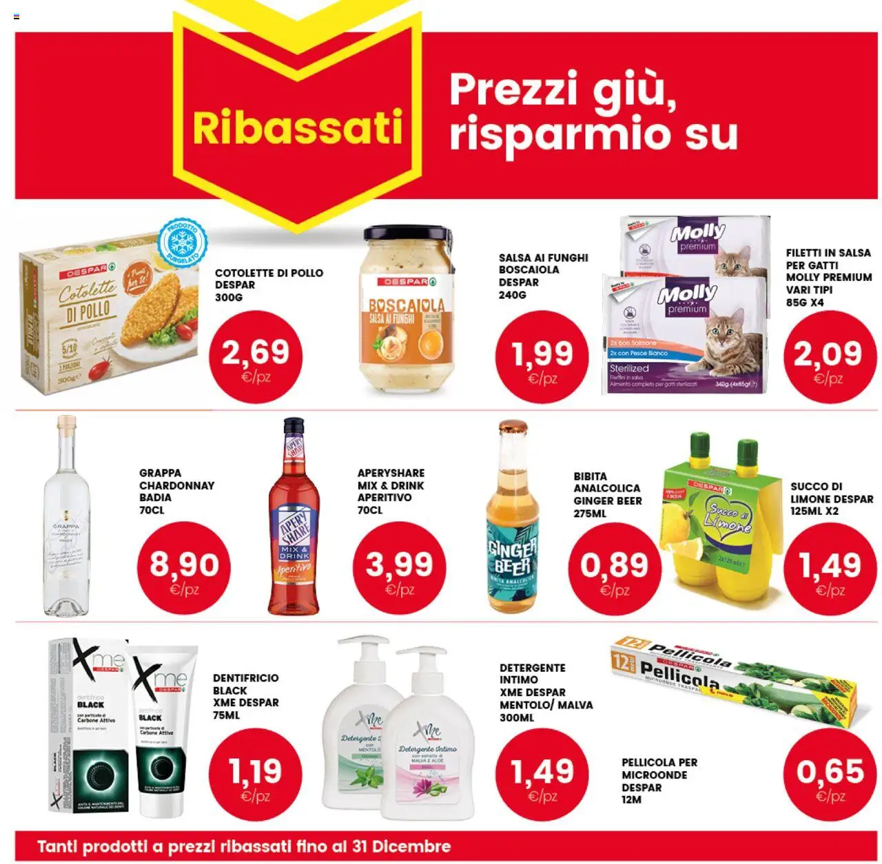 Volantino Interspar del 02.10.2025 | Pagina: 19 | Prodotti: Salsa, Funghi, Bibita, Grappa