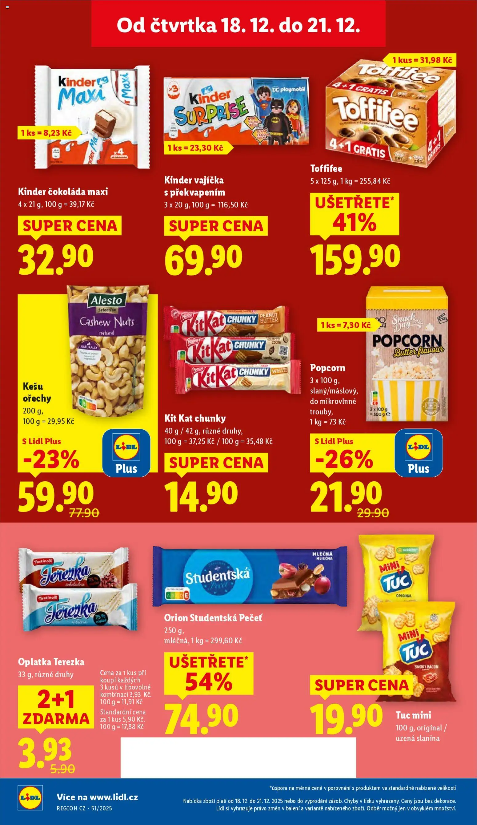 Lidl leták od 18.12.2025 | Strana: 20 | Produkty: Kešu ořechy, Vajíčka, Ořechy, Studentská pečeť
