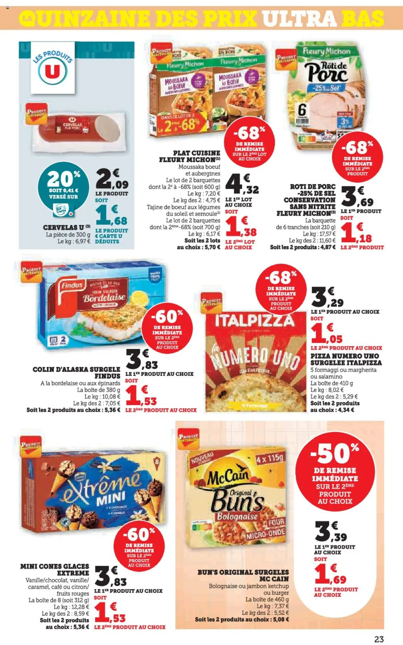  | Page: 23 | Produits: Sel, Cônes, Jambon, Porc