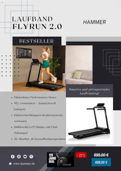 Hammer Prospekt 	 ab 13.10.2025 gültig | Seite: 6 | Produkte: Laufband