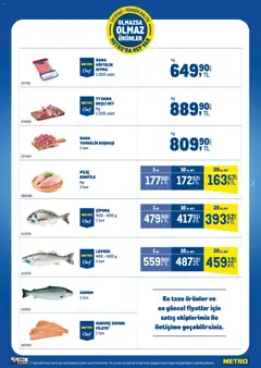 21.01.2026 tarihinden itibaren geçerli olan Metro kataloğu önizlemesi | Sayfa: 3 | Ürünler: Balık, Kıyma, Levrek, Çipura