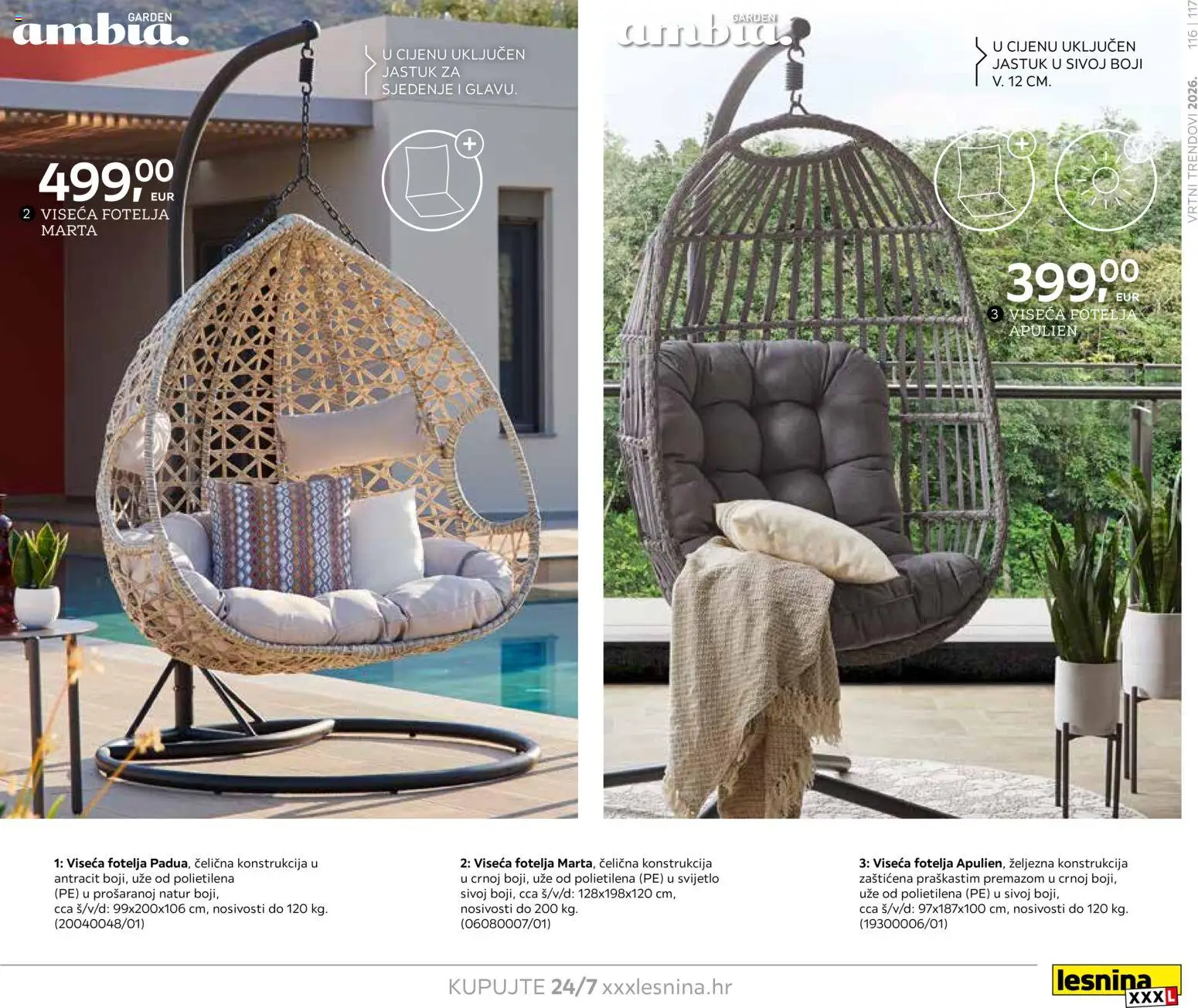 Lesnina katalog | vrijedi od 06.02.2026 | Stranica: 117 | Proizvodi: Jastuk, Fotelja