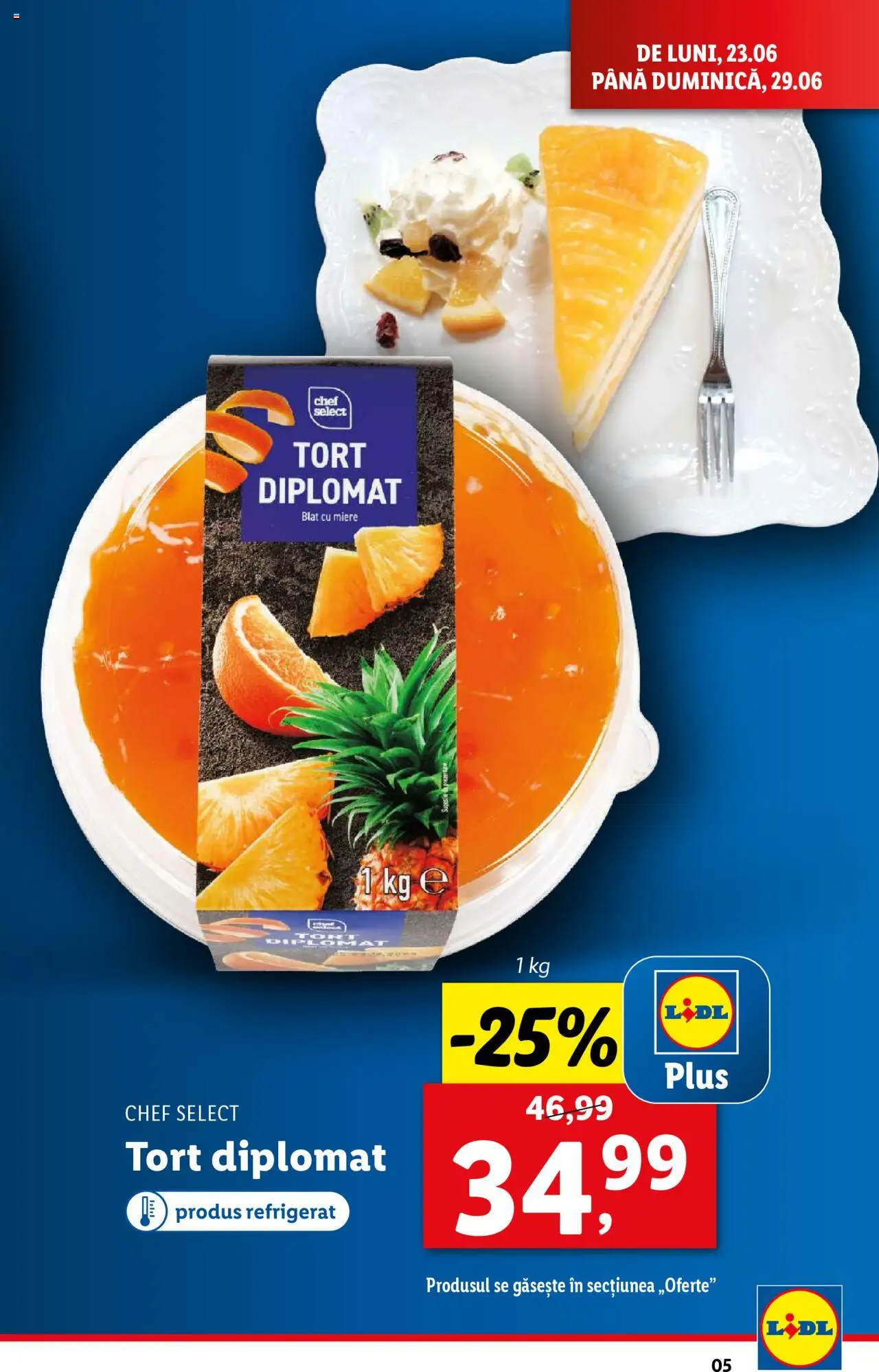 Catalog Lidl – valabil de la 23.06.2025 | Pagină: 5 | Produse: Tort