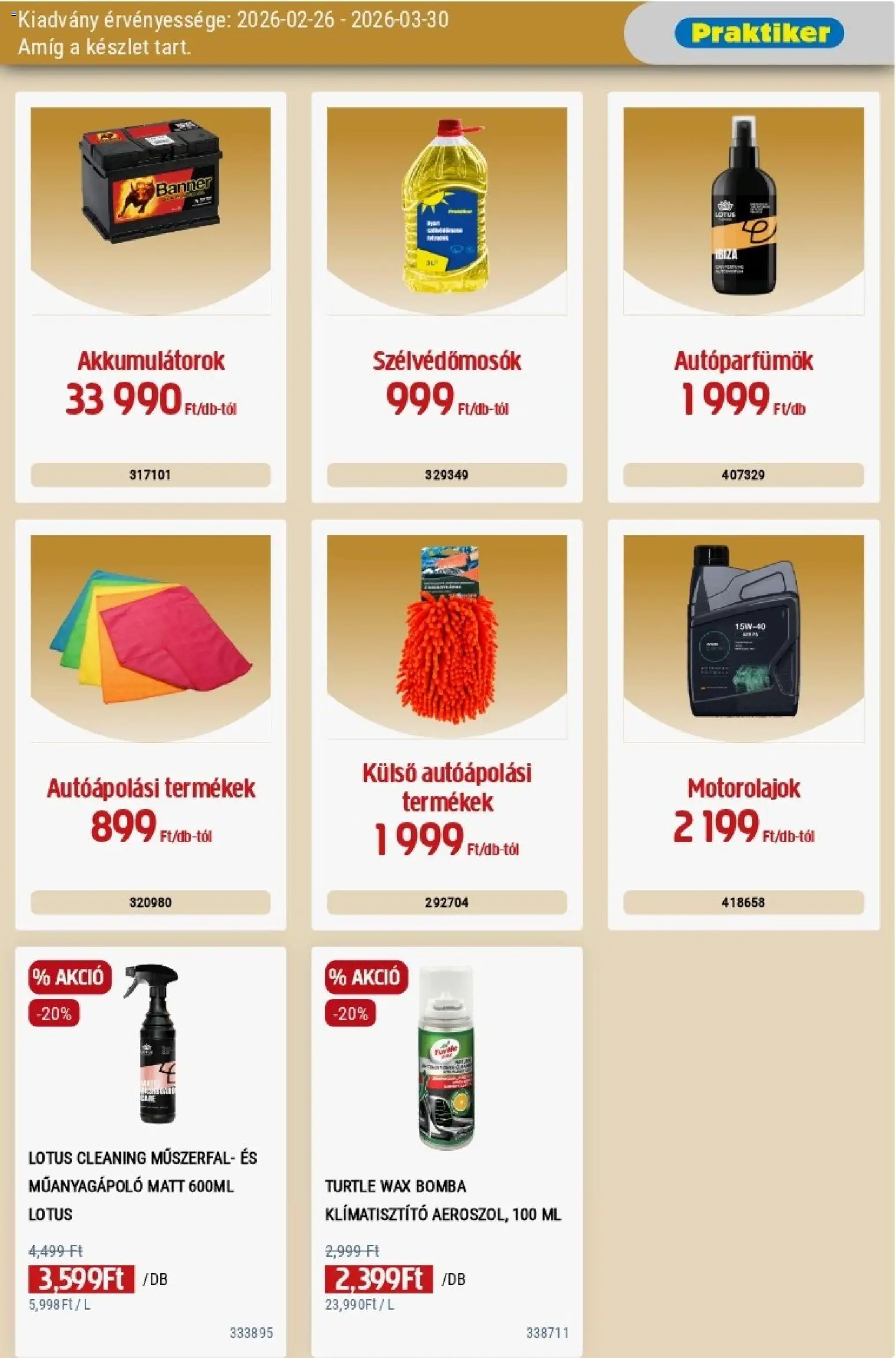 Praktiker akciós ujság - amely érvényes a következő dátumtól: 26.02.2026 | Oldal: 41