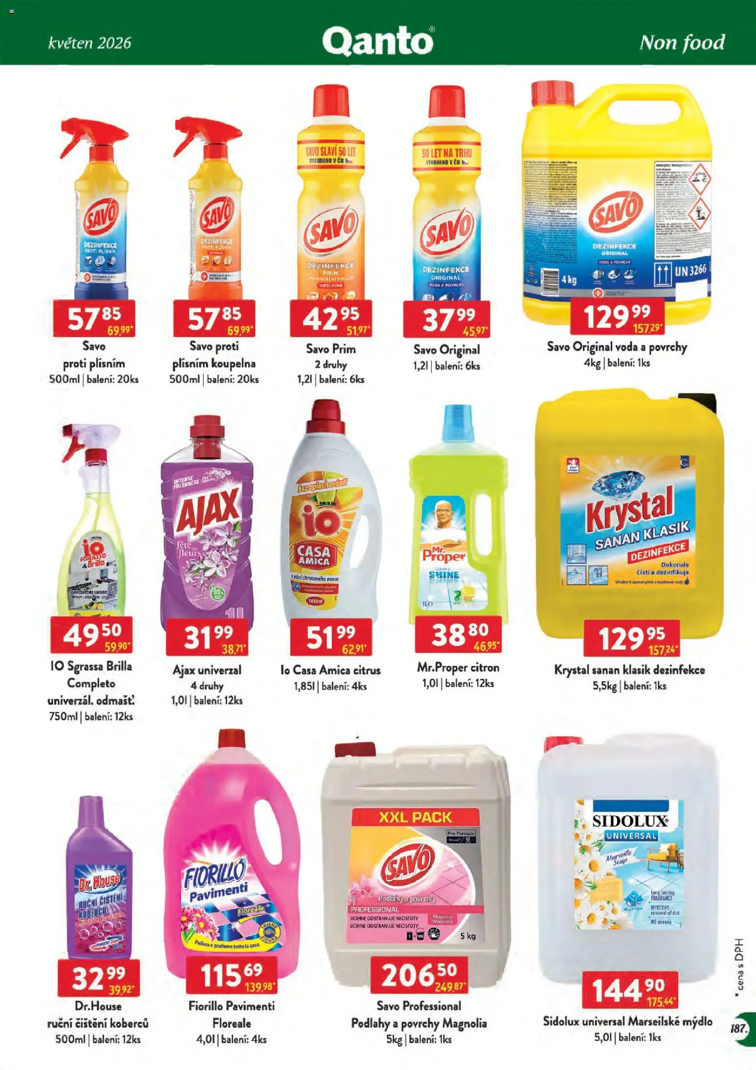 Astur & Qanto leták - Velkoobchod 05/2026 od 01.05.2026 | Strana: 187 | Produkty: Ovoce, Ajax, Citron, Koupelna