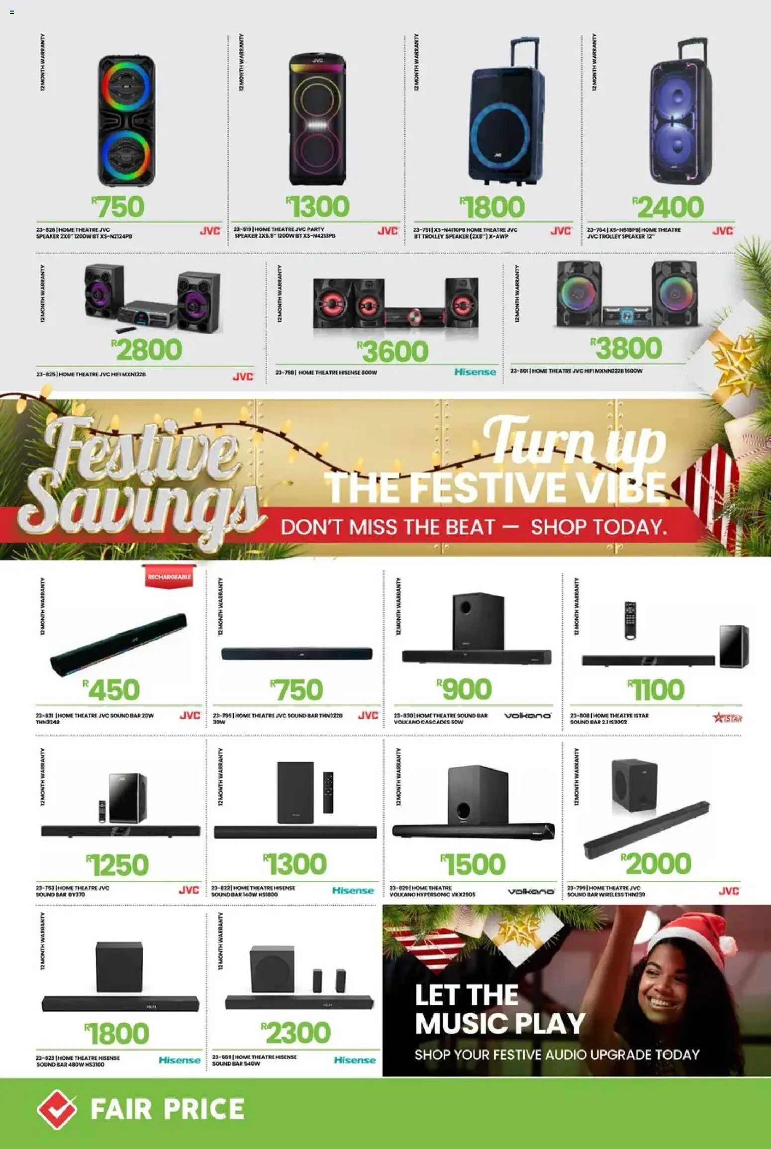 New Fair Price catalogue – valid from 01.12.2025 | Page: 6 | Products: Audio, Speaker, Soundbar