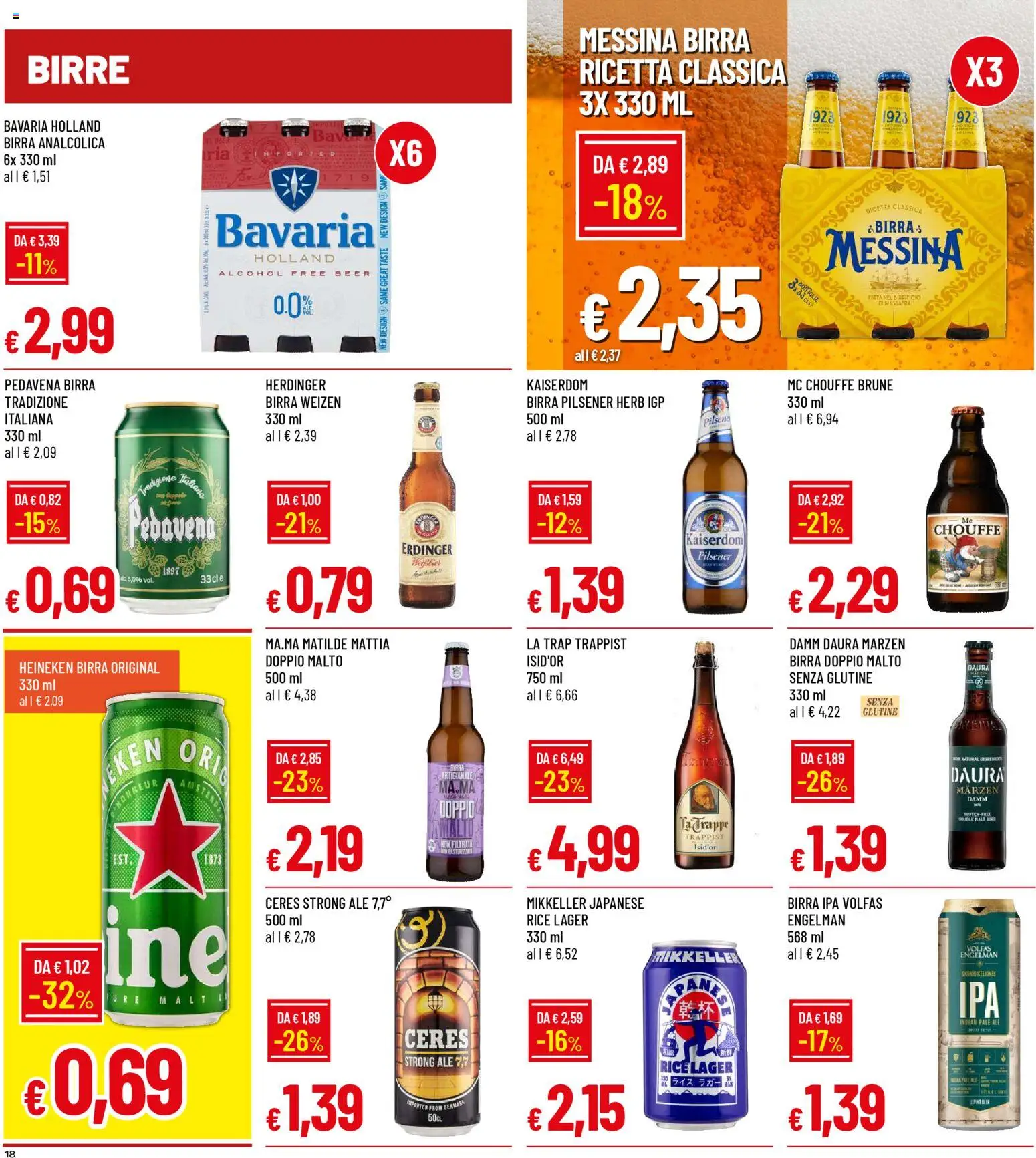Volantino Galassia del 08.01.2026 | Pagina: 18 | Prodotti: Birra, Ceres, Heineken