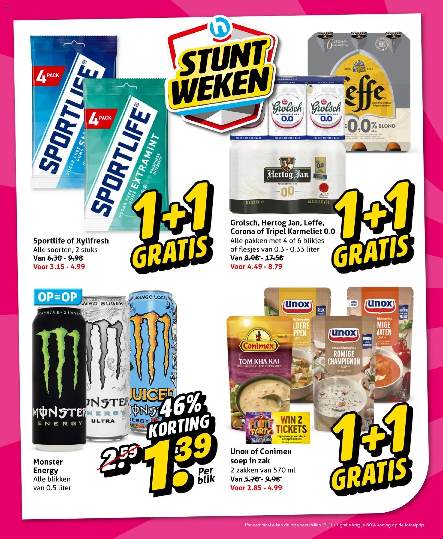 {H1} | Pagina: 8 | Producten: Bier, Monster, Zak, Mango