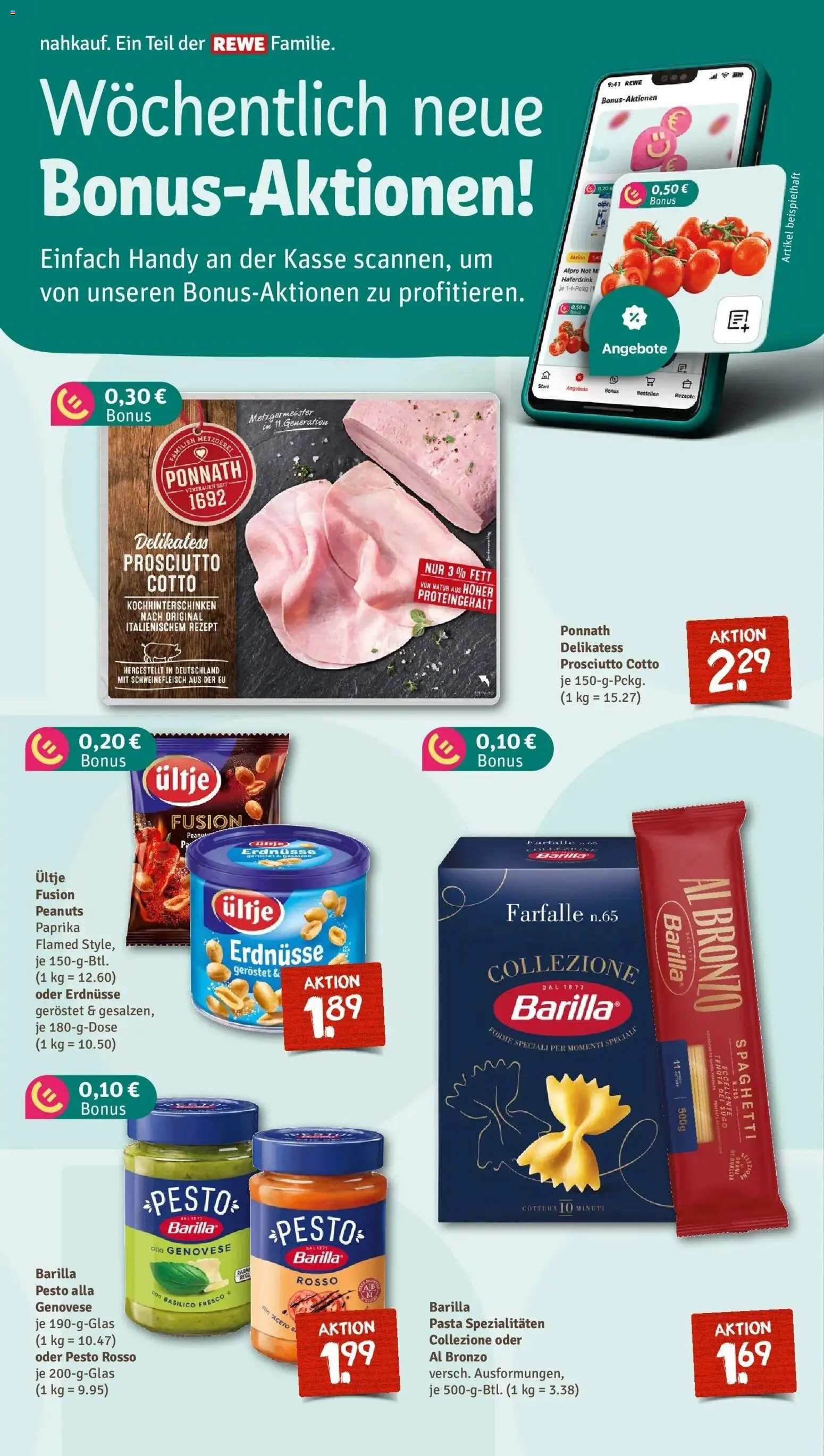 Rewe prospekt Neuhaus Am Inn	 – gültig ab 16.02.2026 | Seite: 5 | Produkte: Erdnüsse, Barilla, Alpro, Pasta