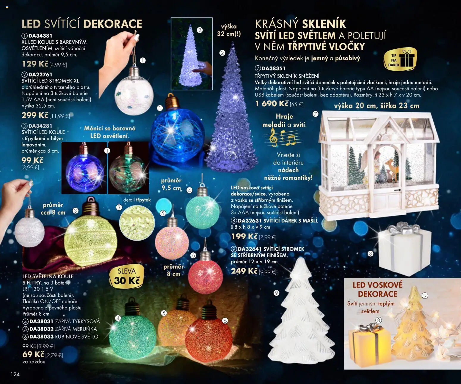 Nové Dedra akcie – leták je platný od 01.11.2025 | Strana: 24 | Produkty: Svetlo, Led, Vločky, USB