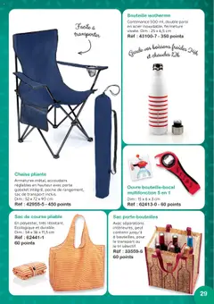  | Page: 29 | Produits: Sac, Chaise pliante, Sac de transport, Chaise