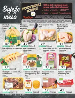 Katalog KTC - Pregled kataloga iz trgovine KTC, vrijedi od 18.02.2026 | Stranica: 12 | Proizvodi: Pileća krila, Pileći file, Ćevapčići, Pileća prsa