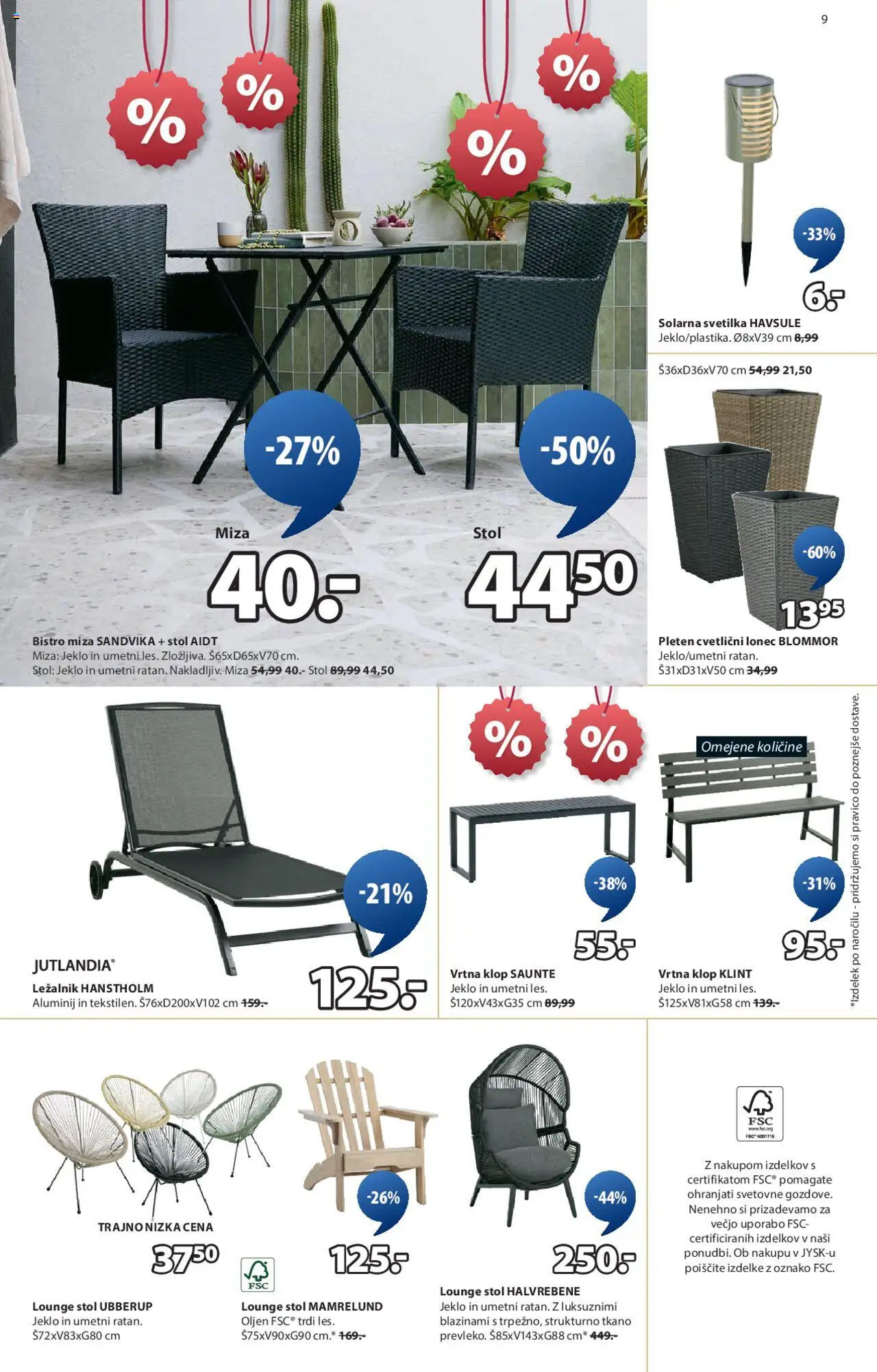 JYSK katalog │ velja od 02.07.2025 | Stran: 9 | Izdelki: Predalnik, Nocna omarica, Ogledalo, Omarica