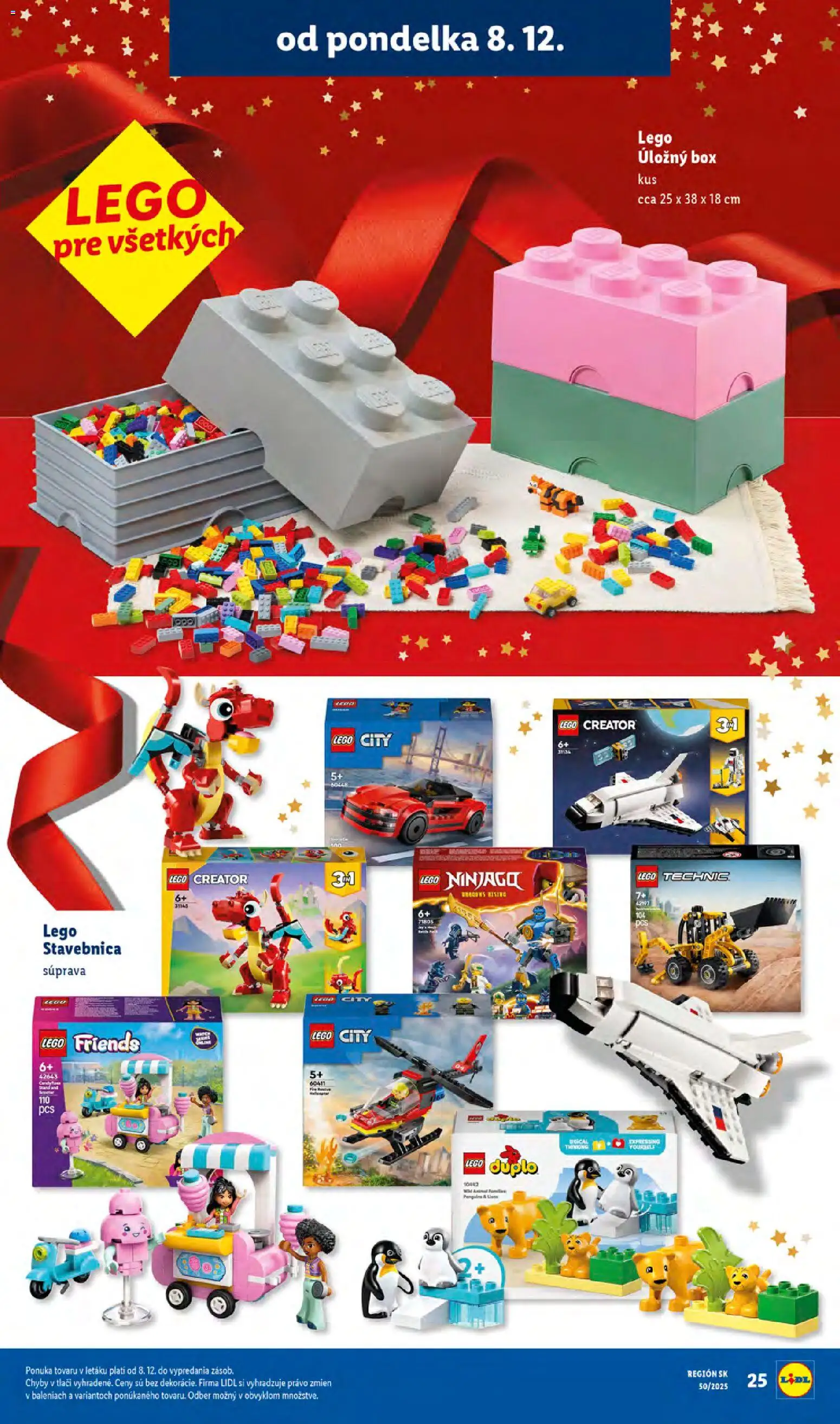 Nové Lidl akcie – leták je platný od 24.11.2025 | Strana: 25 | Produkty: LEGO, LEGO DUPLO