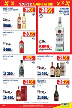 Metro Élelmiszer és Szezonális katalógus 2026/04 - amely érvényes a következő dátumtól: 07.04.2026 | Oldal: 33 | Termékek: Bacardi, Rum, Campari, Só